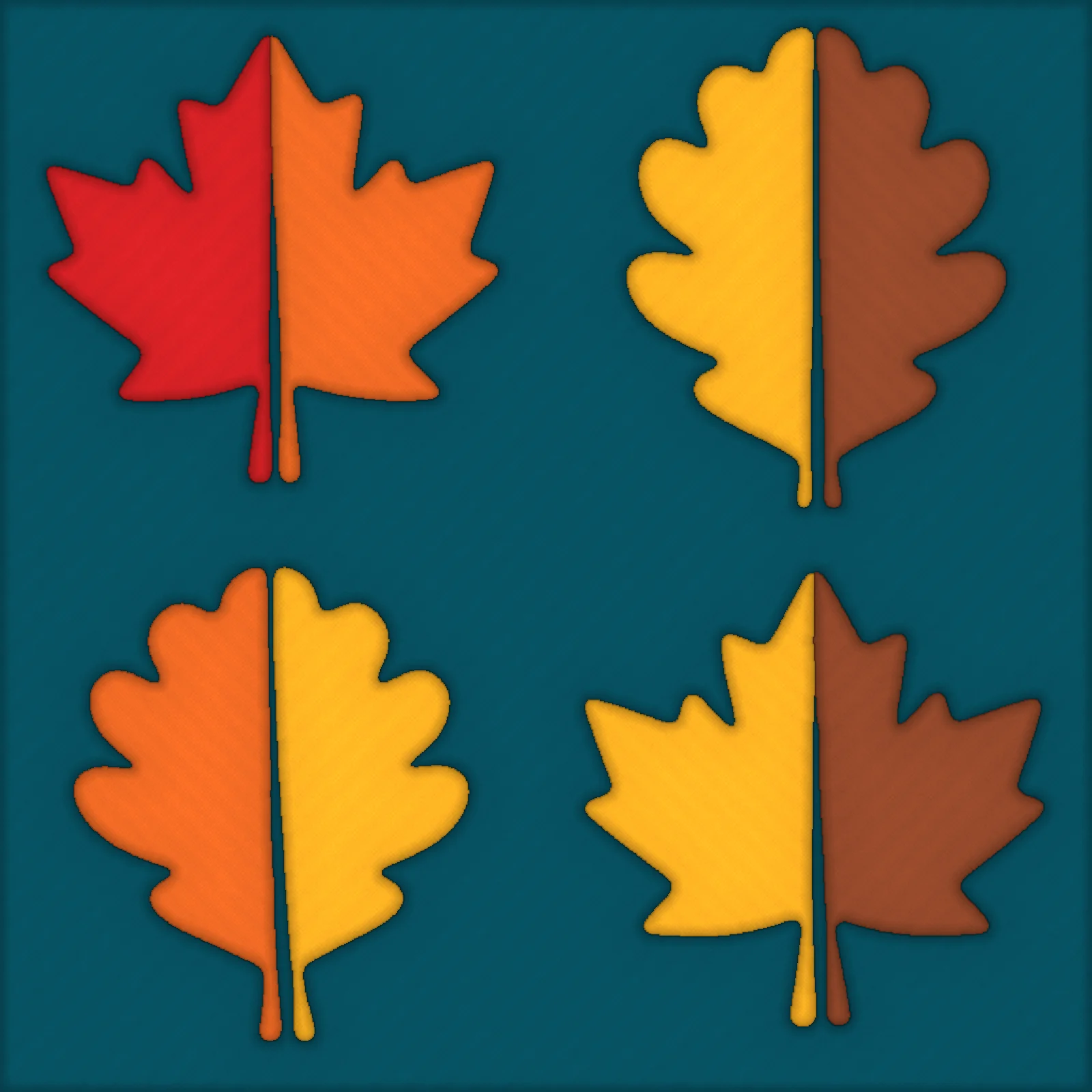Autumn Leaves: finished kinusaiga piece
