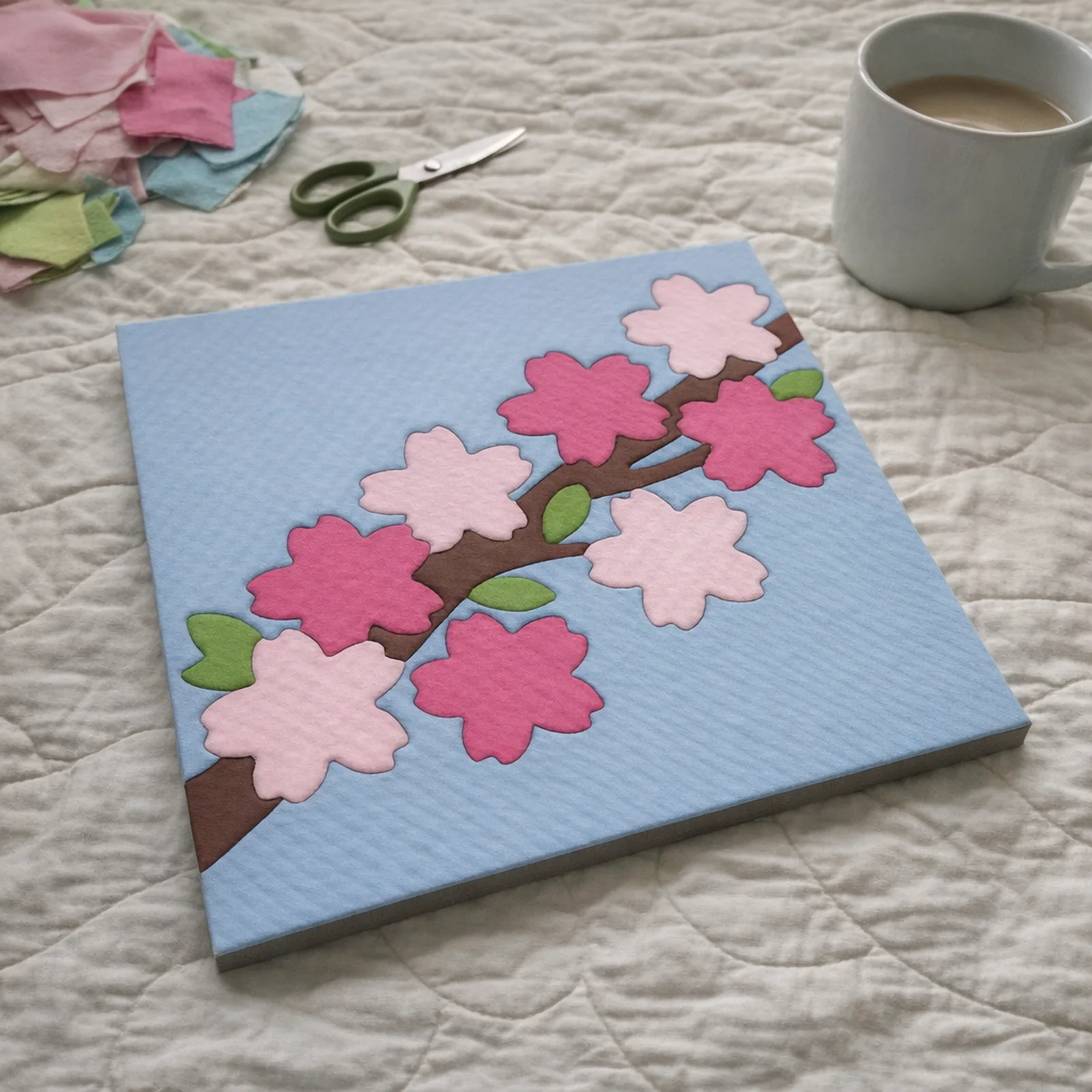 Cherry Blossom Branch: Free Kinusaiga Pattern (PDF) | Kinusaiga.org