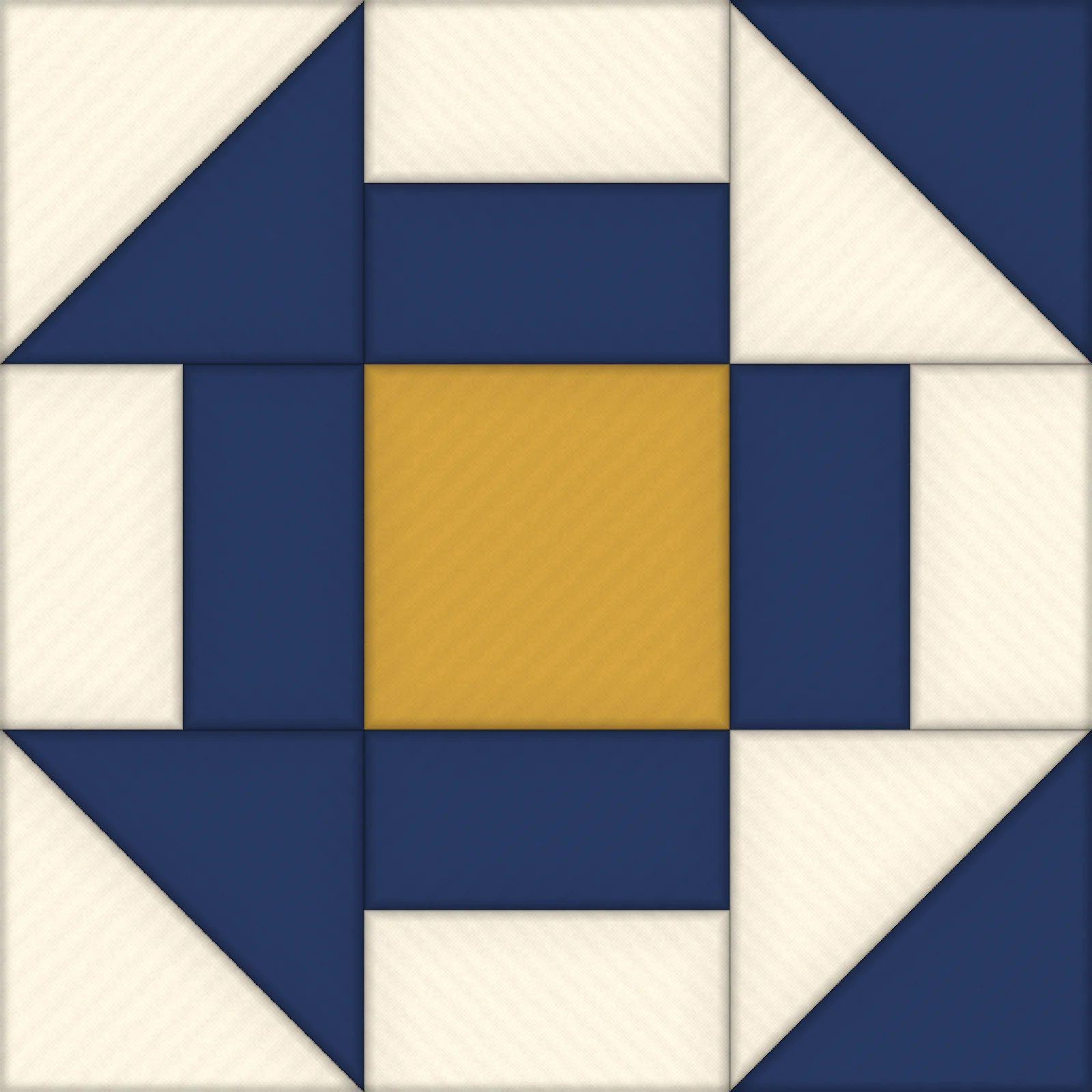 Churn Dash Quilt Block: finished kinusaiga piece