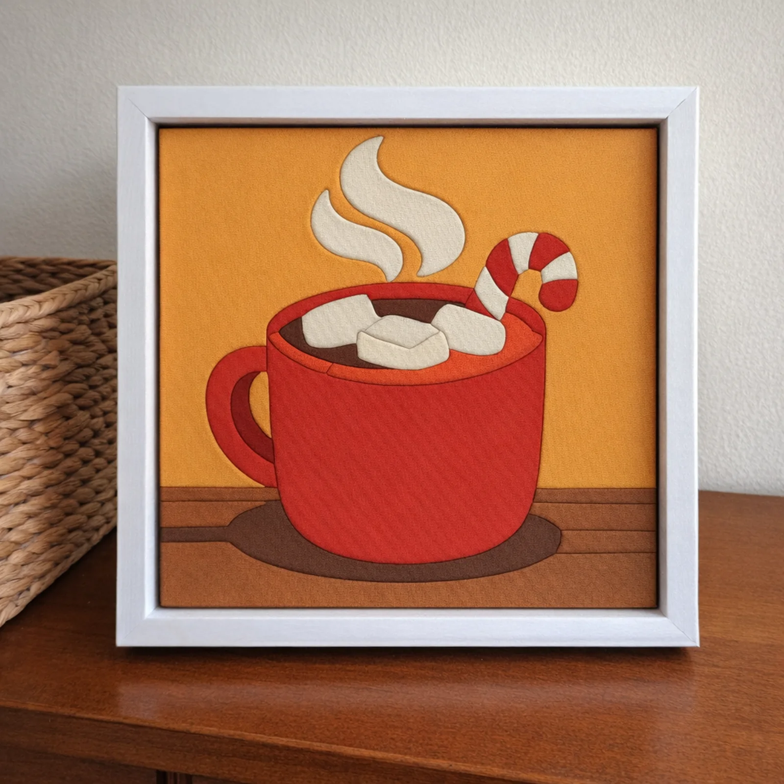 Hot Cocoa Mug kinusaiga in a frame