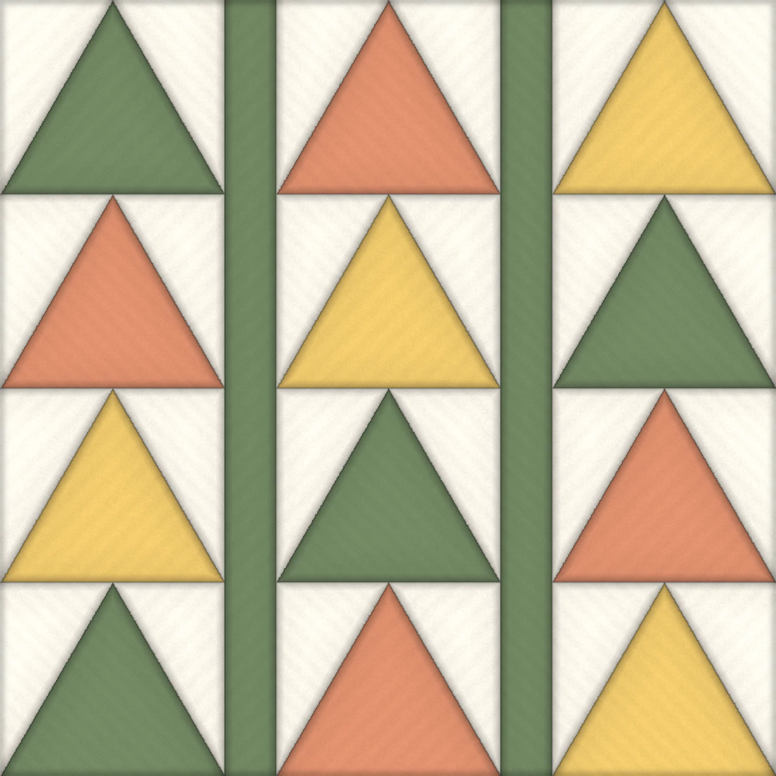Flying Geese Quilt Block: finished kinusaiga piece