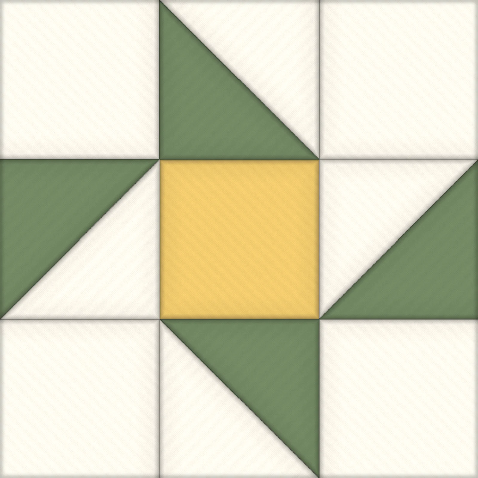 Friendship Star Quilt Block: finished kinusaiga piece