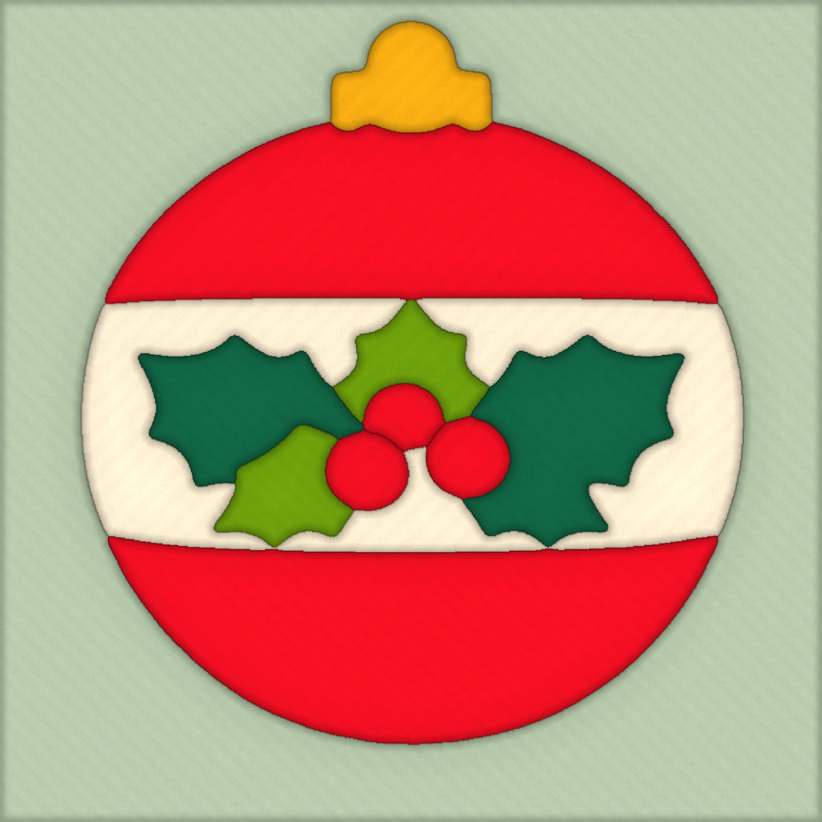 Holly Ornament: fabric colors