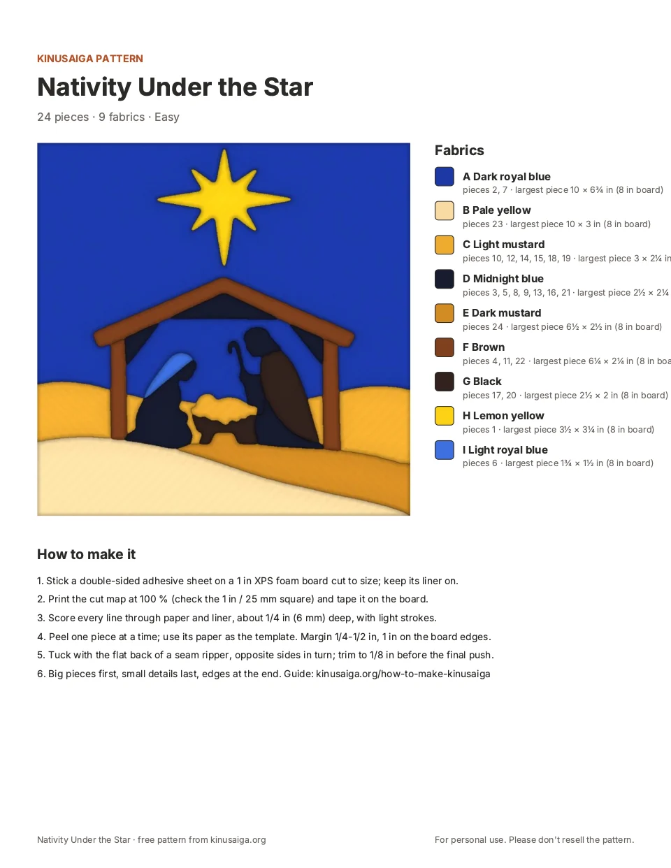 Nativity Under the Star PDF cover page