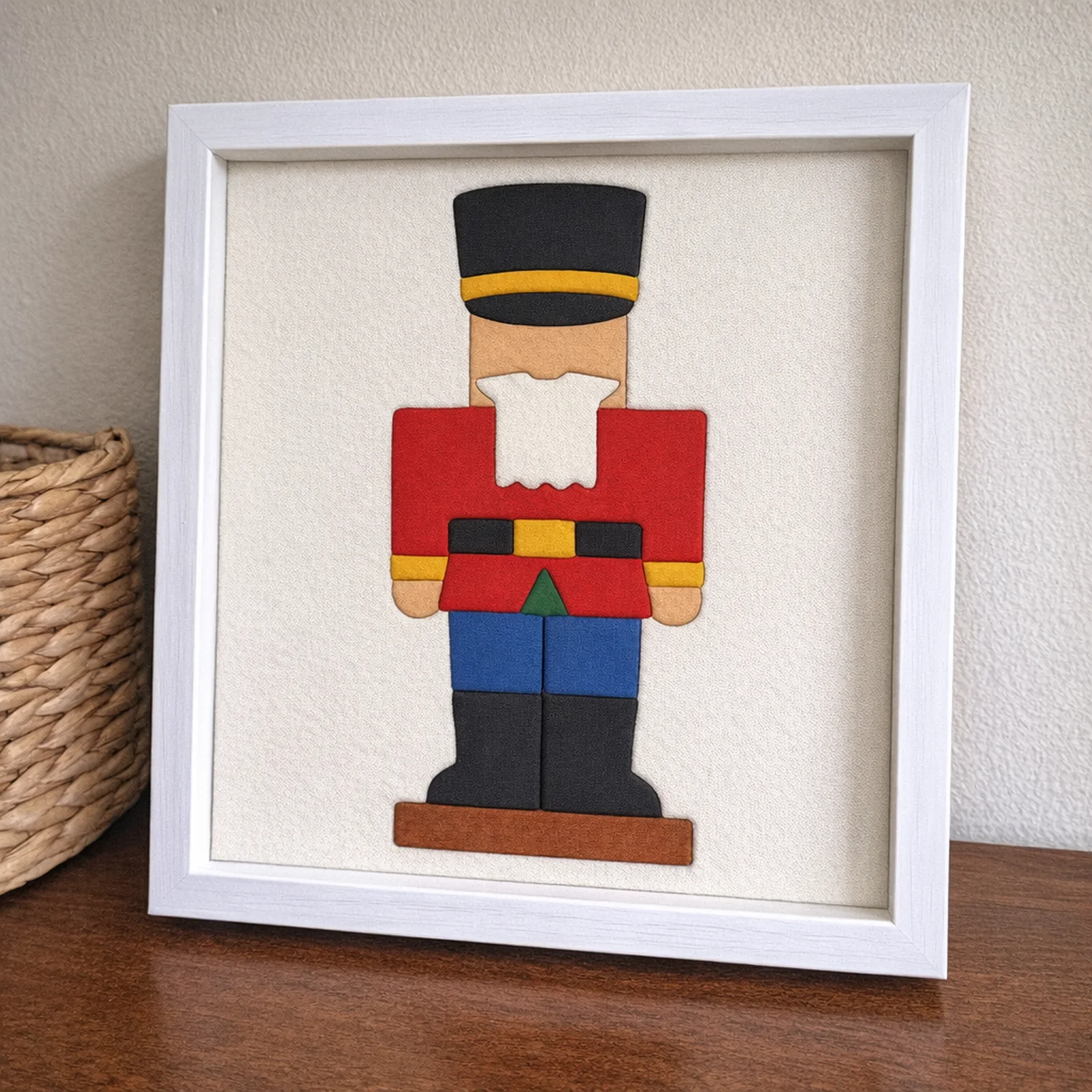 Nutcracker Soldier kinusaiga in a frame