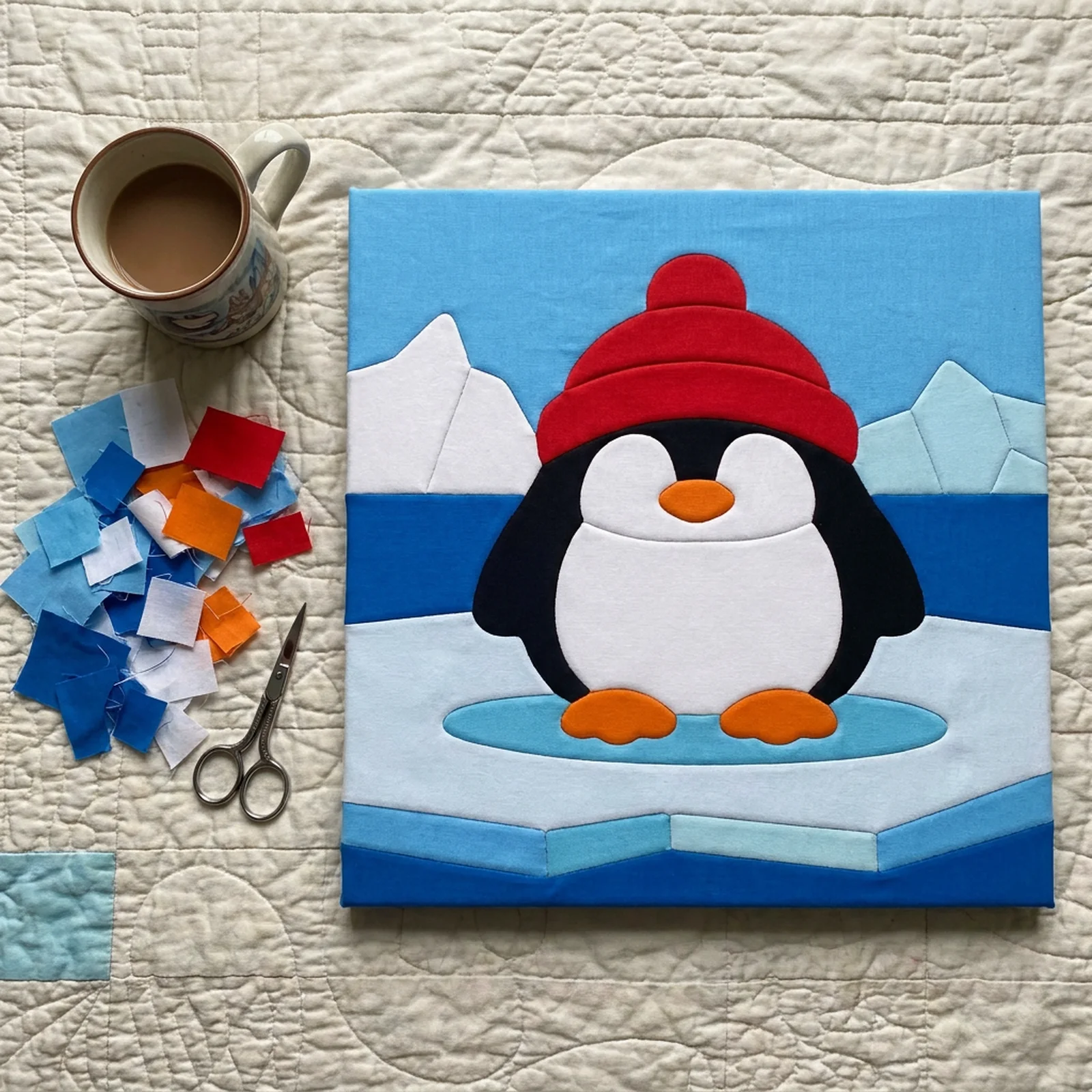 Penguin with a Hat: Free Kinusaiga Pattern (PDF) | Kinusaiga.org