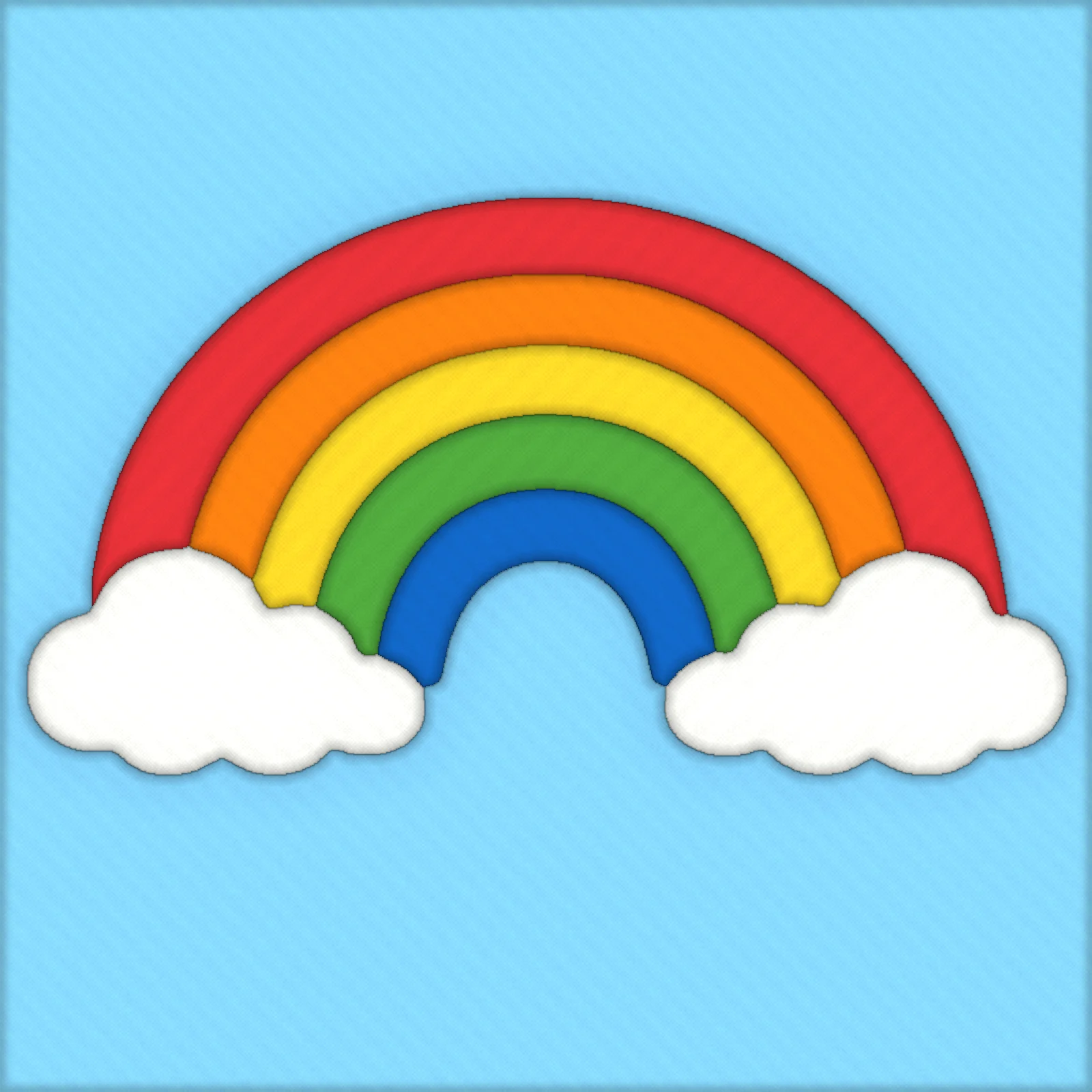 Simple Rainbow: finished kinusaiga piece