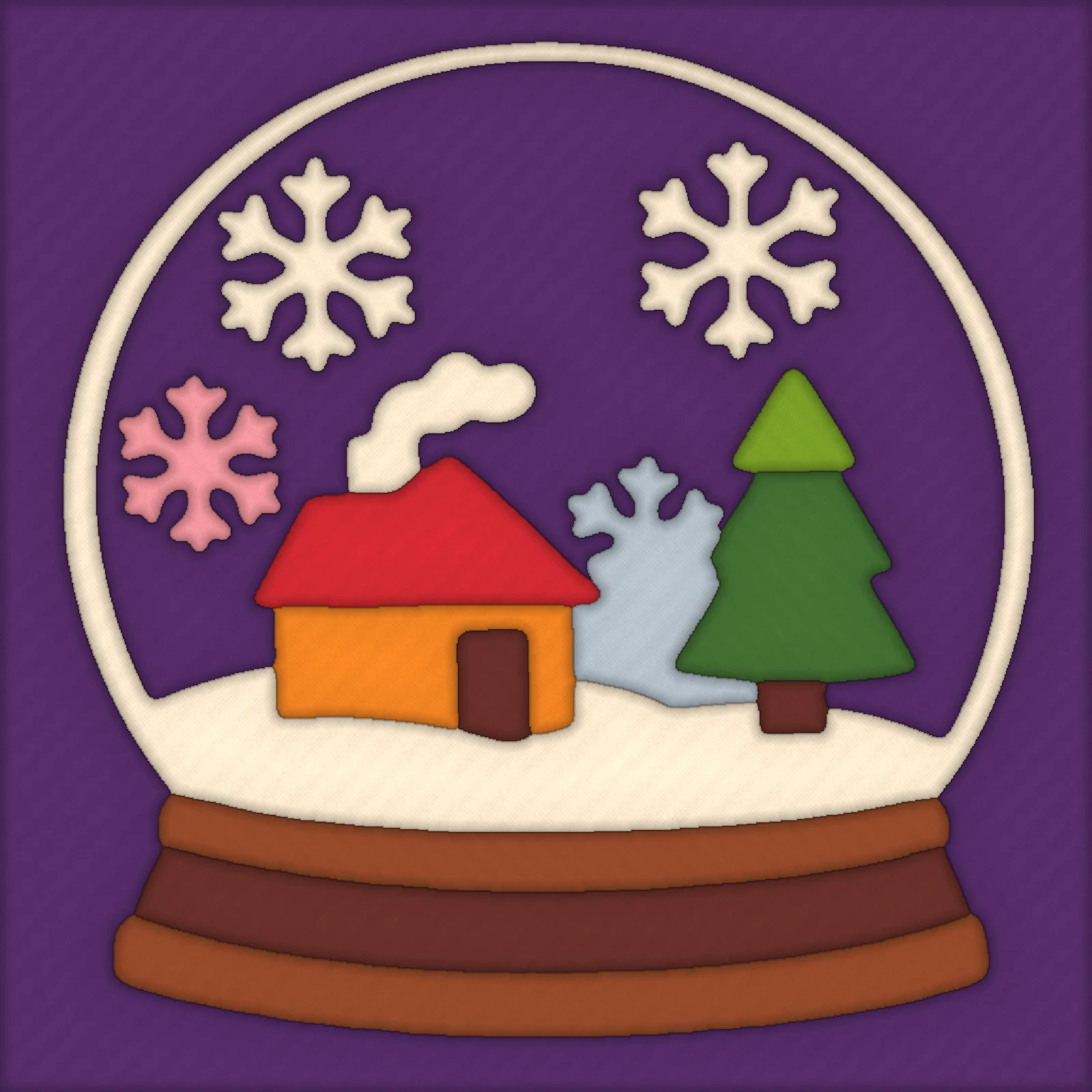 Village in a Snow Globe: fabric colors