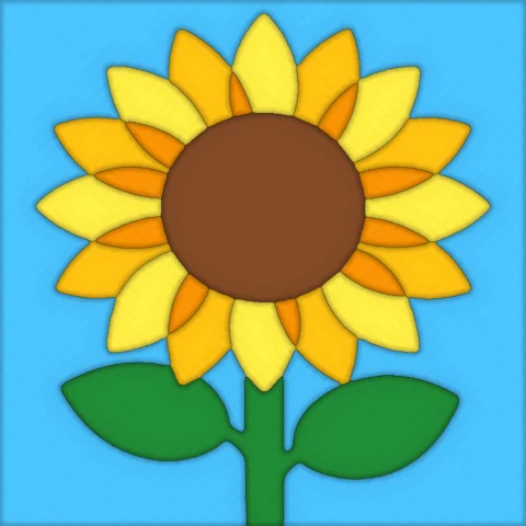 Sunflower kinusaiga pattern